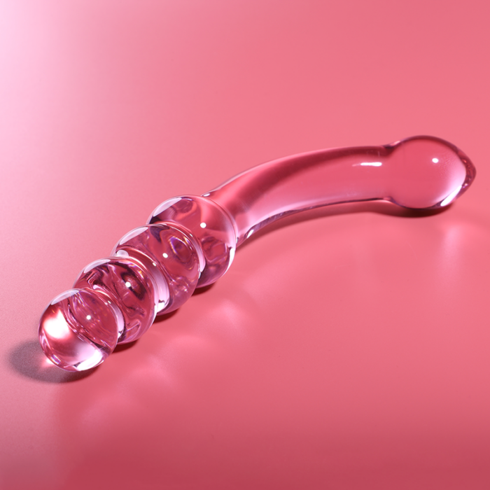 NEBULA SERIES BY IBIZA - MODELO 14 DILDO CRISTAL ROSA 18.5 CM -O- 3 CM - CandyHot - Foto 2