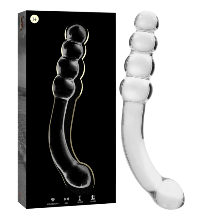NEBULA SERIES BY IBIZA - MODELO 14 DILDO CRISTAL TRANSPARENTE 18.5 CM -O- 3 CM - CandyHot - Foto 1