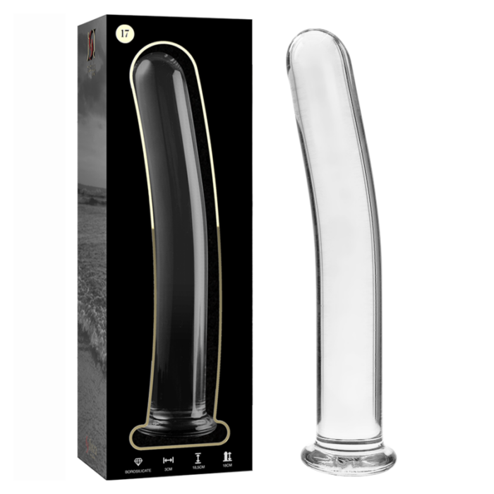 NEBULA SERIES BY IBIZA - MODELO 17 DILDO CRISTAL TRANSPARENTE 18.5 CM -O- 3 CM - CandyHot - Foto 1