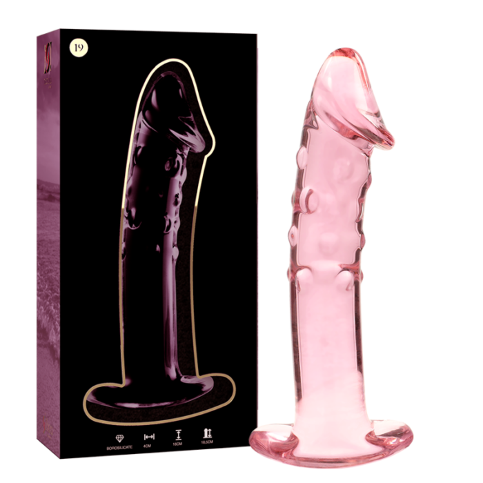 NEBULA SERIES BY IBIZA - MODELO 19 DILDO CRISTAL ROSA 18.5 CM -O- 4 CM - CandyHot - Foto 1