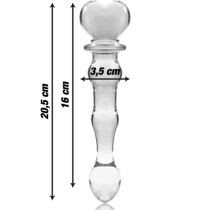 NEBULA SERIES BY IBIZA - MODELO 21 DILDO CRISTAL TRANSPARENTE 20.5 CM -O- 3.5 CM - CandyHot - Foto 3