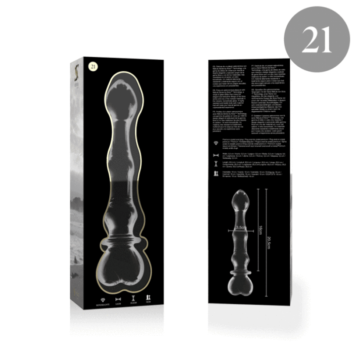 NEBULA SERIES BY IBIZA - MODELO 21 DILDO CRISTAL TRANSPARENTE 20.5 CM -O- 3.5 CM - CandyHot - Foto 4