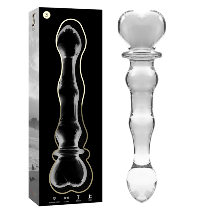 NEBULA SERIES BY IBIZA - MODELO 21 DILDO CRISTAL TRANSPARENTE 20.5 CM -O- 3.5 CM - CandyHot - Foto 1