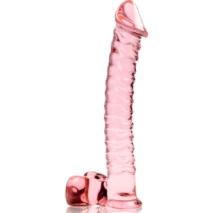 NEBULA SERIES BY IBIZA - MODELO 23 DILDO CRISTAL ROSA 21.5 CM -O- 4 CM - CandyHot - Foto 5