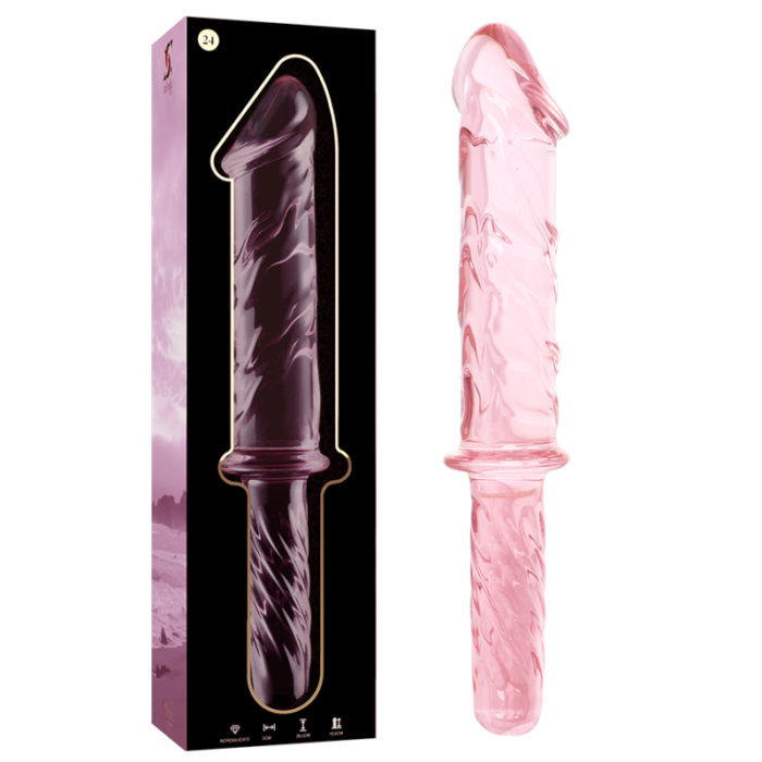 NEBULA SERIES BY IBIZA - MODELO 24 DILDO CRISTAL ROSA 28.5 CM -O- 5 CM - CandyHot - Foto 1