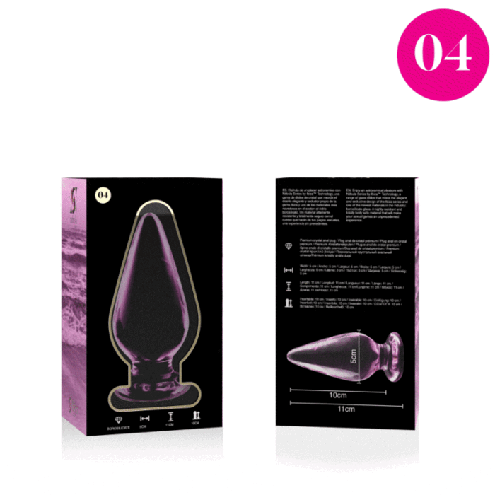 NEBULA SERIES BY IBIZA - MODELO 4 PLUG CRISTAL ROSA 11 CM -O- 5 CM - CandyHot - Foto 4