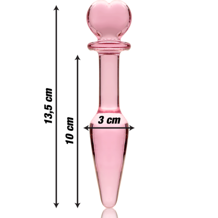 NEBULA SERIES BY IBIZA - MODELO 7 PLUG CRISTAL ROSA 13.5 CM -O- 3 CM - CandyHot - Foto 3