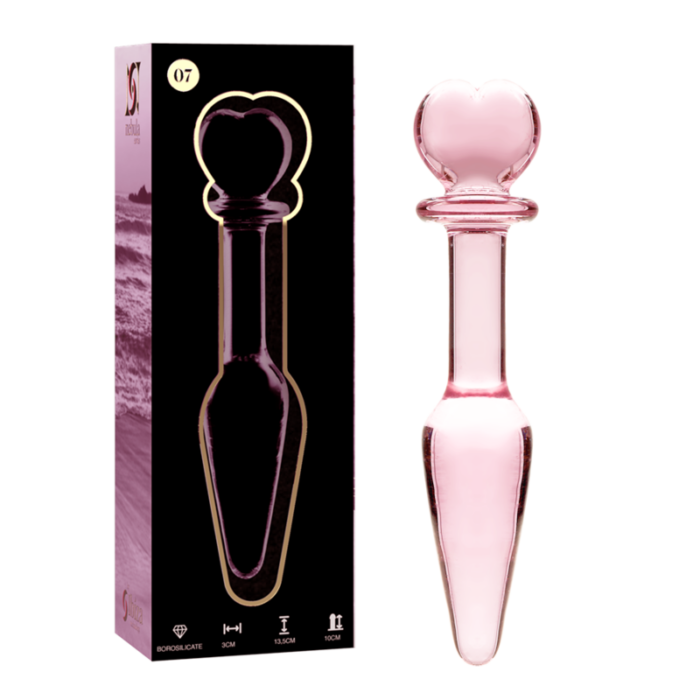 NEBULA SERIES BY IBIZA - MODELO 7 PLUG CRISTAL ROSA 13.5 CM -O- 3 CM - CandyHot - Foto 1