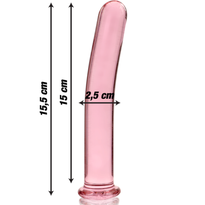 NEBULA SERIES BY IBIZA - MODELO 9 DILDO CRISTAL ROSA 15.5 CM -O- 2.5 CM - CandyHot - Foto 3