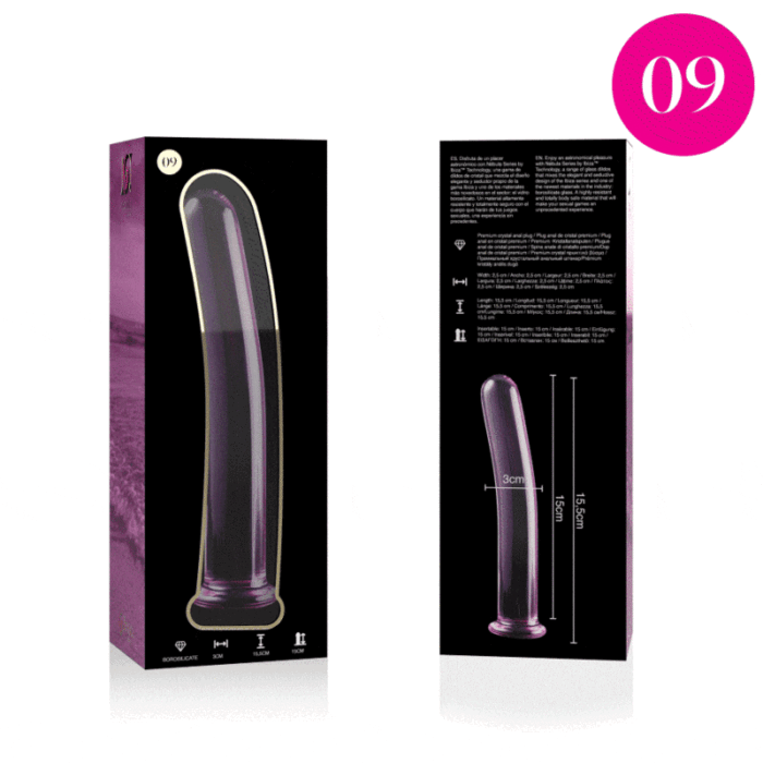 NEBULA SERIES BY IBIZA - MODELO 9 DILDO CRISTAL ROSA 15.5 CM -O- 2.5 CM - CandyHot - Foto 4
