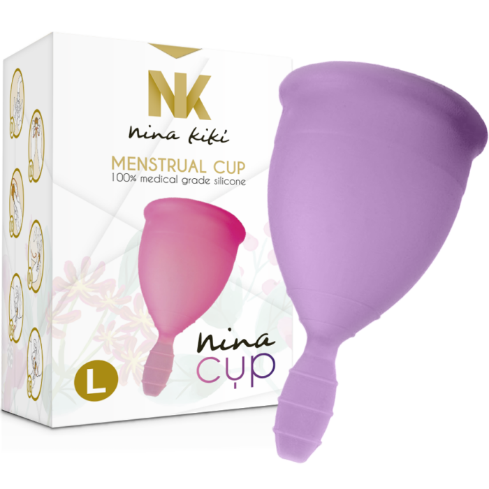 NINA KIKÍ - COPA MENSTRUAL LILA - TALLA L - CandyHot - Foto 4