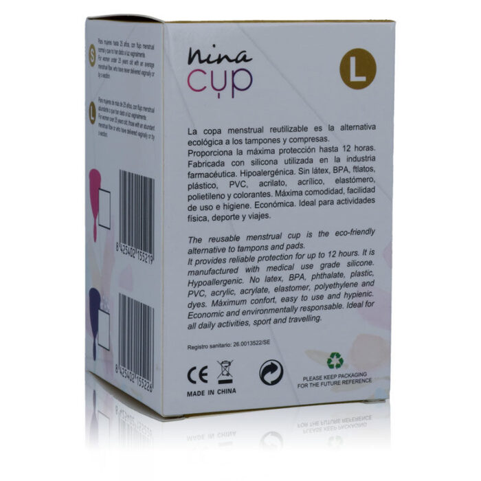 NINA KIKÍ - COPA MENSTRUAL ROSA - TALLA L - CandyHot - Foto 5