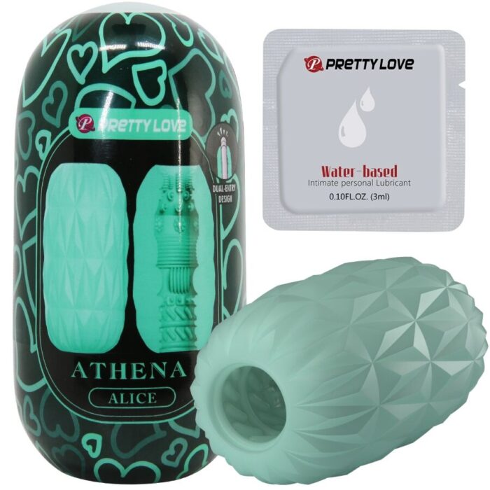 PRETTY LOVE - ATHENA ALICE MASTURBADOR MASCULINO TURQUESA - CandyHot - Foto 2
