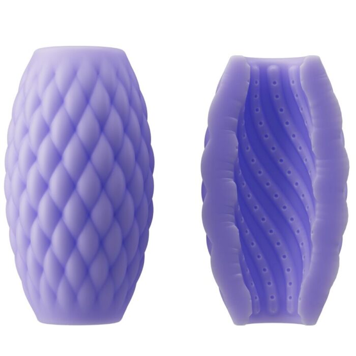 PRETTY LOVE - ATHENA EROS MASTURBADOR MASCULINO SILICONA MORADO - CandyHot - Foto 2