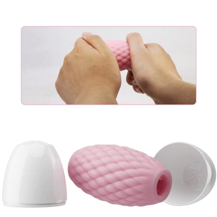 PRETTY LOVE - ATHENA EROS MASTURBADOR MASCULINO SILICONA ROSA - CandyHot - Foto 4