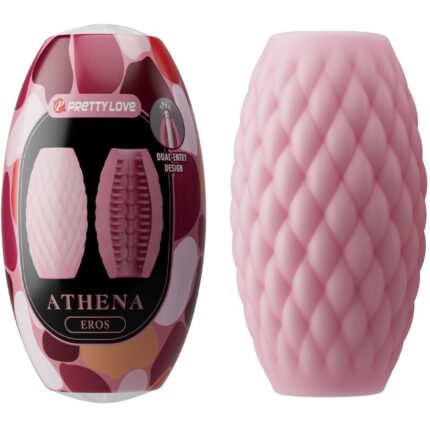 PRETTY LOVE - ATHENA EROS MASTURBADOR MASCULINO SILICONA ROSA - CandyHot - Foto 1