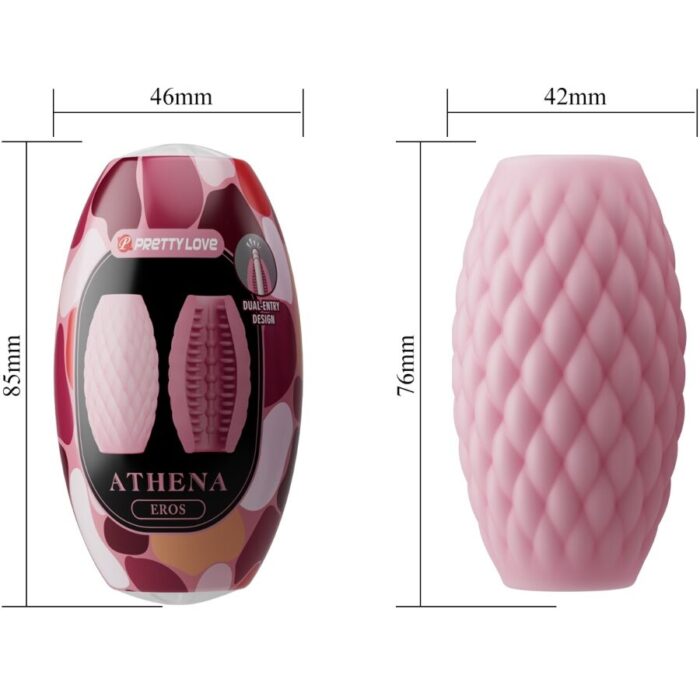 PRETTY LOVE - ATHENA EROS MASTURBADOR MASCULINO SILICONA ROSA - CandyHot - Foto 6