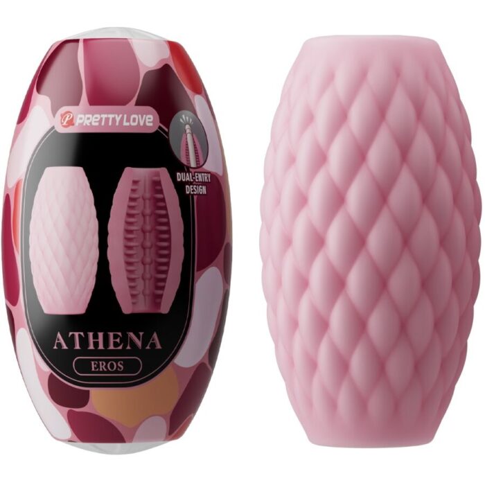 PRETTY LOVE - ATHENA EROS MASTURBADOR MASCULINO SILICONA ROSA - CandyHot - Foto 1