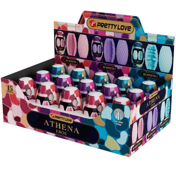 PRETTY LOVE - ATHENA EROS PACK 15 MASTURBADORES MASCULINOS VARIOS - CandyHot - Foto 1