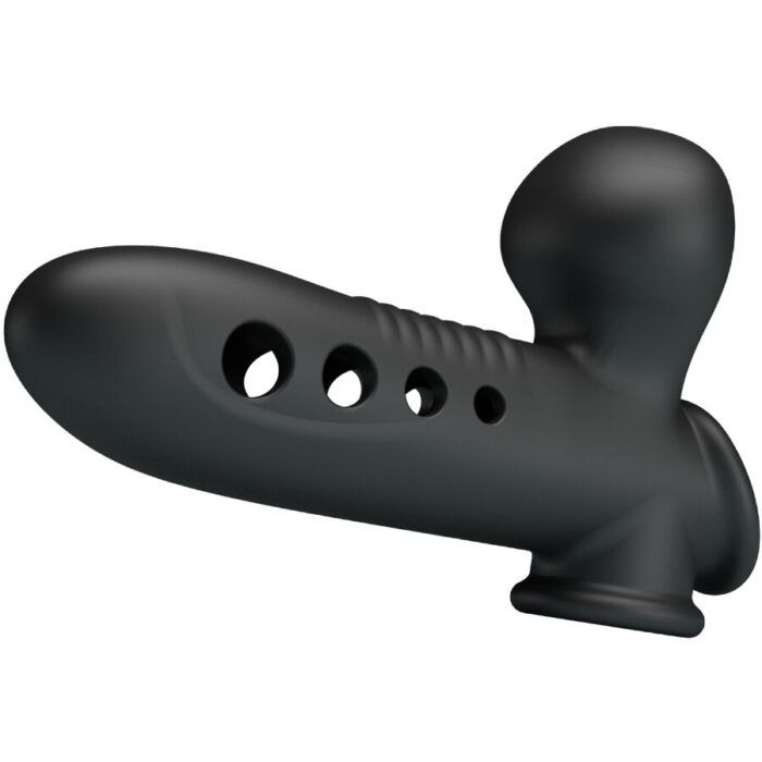PRETTY LOVE - CRANE FUNDA PARA PENE CON AIRBAG NEGRO - CandyHot - Foto 2