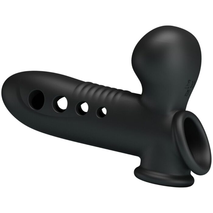 PRETTY LOVE - CRANE FUNDA PARA PENE CON AIRBAG NEGRO - CandyHot - Foto 3