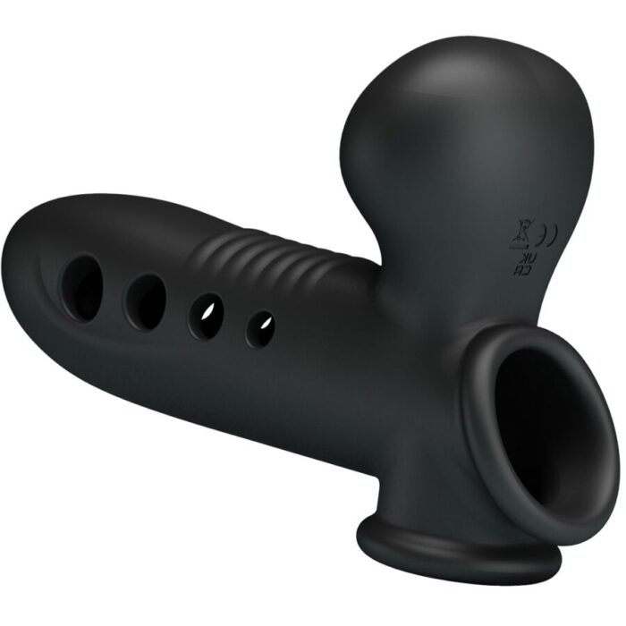 PRETTY LOVE - CRANE FUNDA PARA PENE CON AIRBAG NEGRO - CandyHot - Foto 4