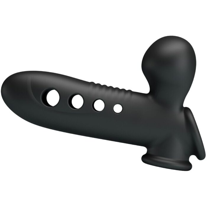 PRETTY LOVE - CRANE FUNDA PARA PENE CON AIRBAG NEGRO - CandyHot - Foto 1