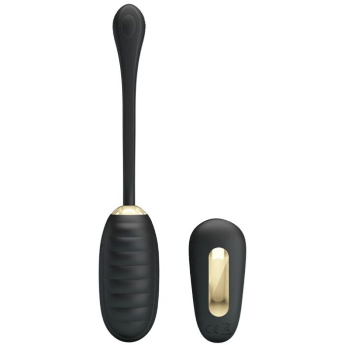 PRETTY LOVE - DOREEN HUEVO VIBRADOR DE LUJO RECARGABLE NEGRO CONTROL REMOTO - CandyHot - Foto 2
