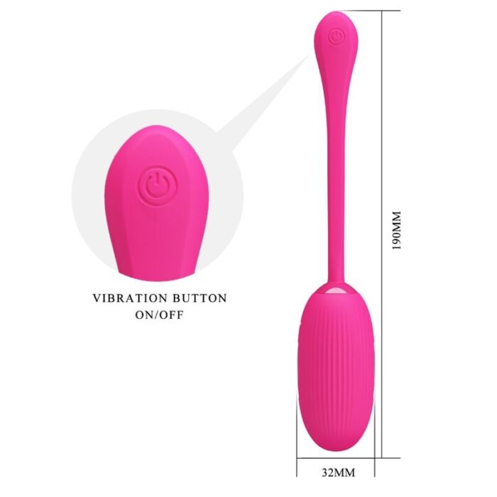 PRETTY LOVE - DOREEN HUEVO VIBRADOR RECARGABLE MAGENTA CONTROL REMOTO - CandyHot - Foto 4