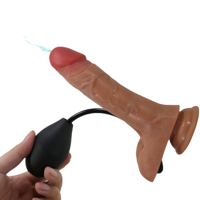 PRETTY LOVE - HARNESS BRIEFS UNIVERSAL CON DILDO VIBRACIÓN Y SQUIRTING 15.5 CM MULATO - CandyHot - Foto 5