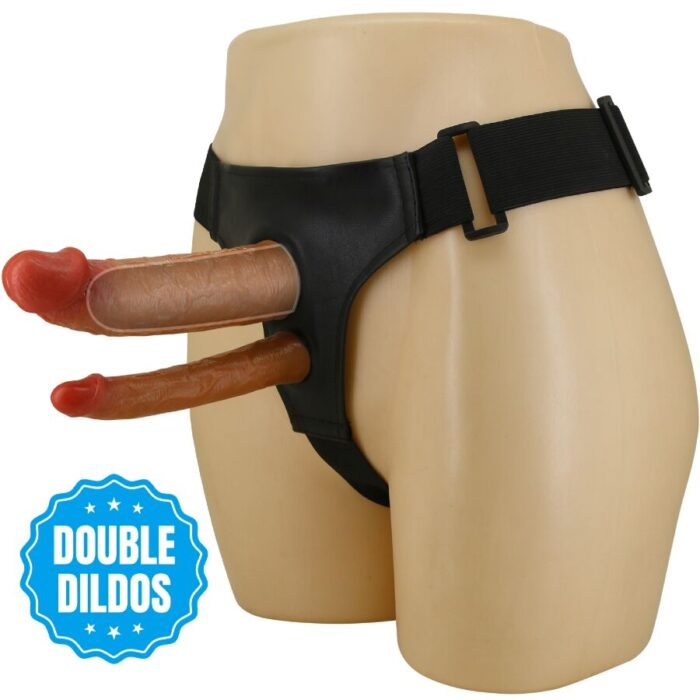 PRETTY LOVE - KEAVEN HARNESS BRIEFS UNIVERSAL & COMFORTABLE DOBLE DILDO - CandyHot - Foto 1