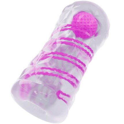 PRETTY LOVE - MASTURBADOR MASCULINO FANTASY ESPIRAL INTERNA Y BOLAS TRANSPARENTE - CandyHot - Foto 1
