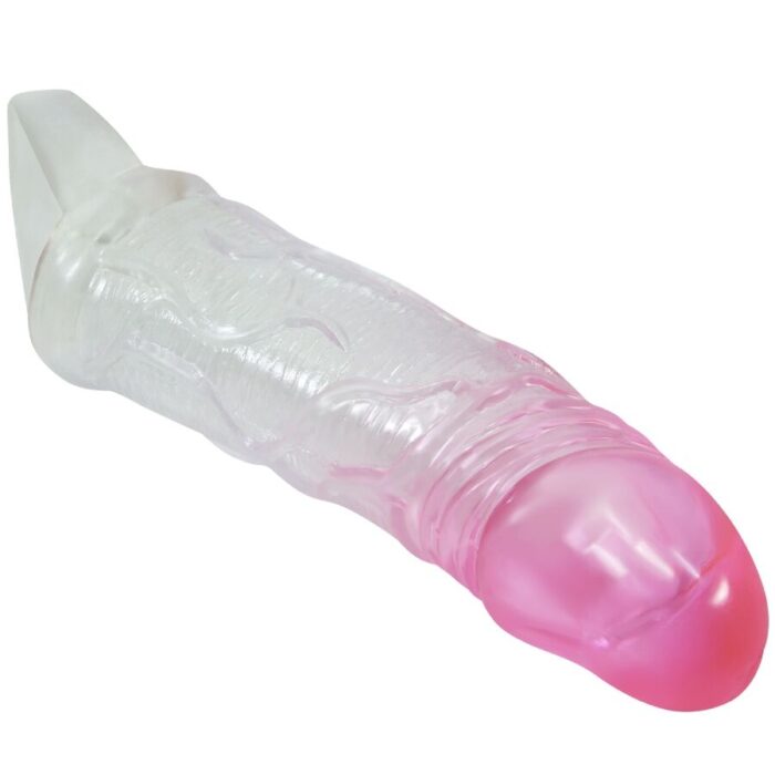 PRETTY LOVE - ODES FUNDA REALÍSTICA ALARGADORA DE 2 CM PARA PENE ROSA - CandyHot - Foto 4