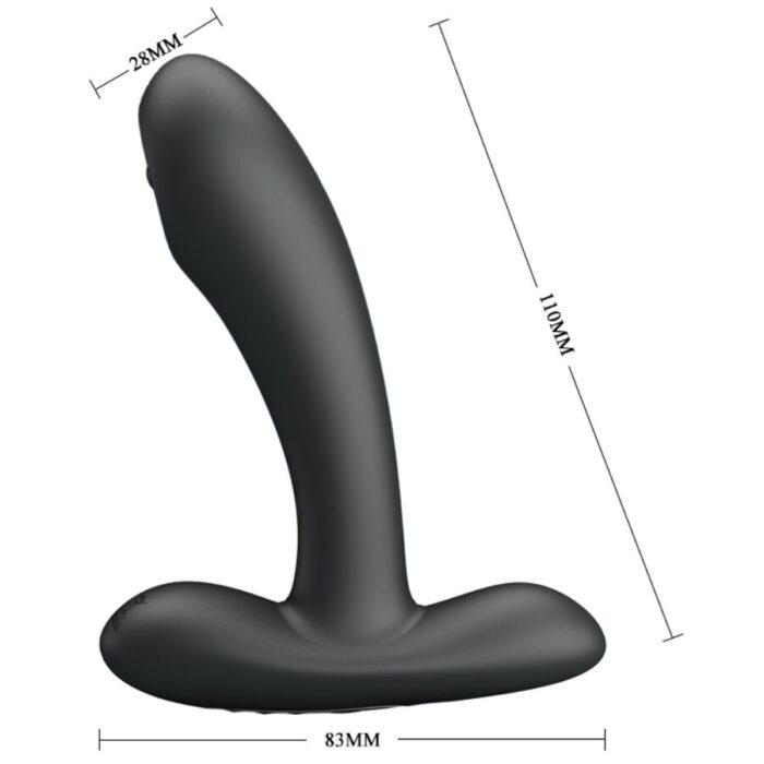 PRETTY LOVE - REMINGTON MASAJEADOR VIBRADOR ANAL Y VAGINAL NEGRO - CandyHot - Foto 5