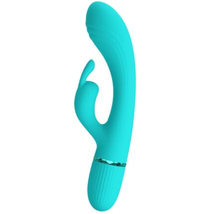 PRETTY LOVE - SCOCCO VIBRADOR RABBIT TURQUESA - CandyHot - Foto 2