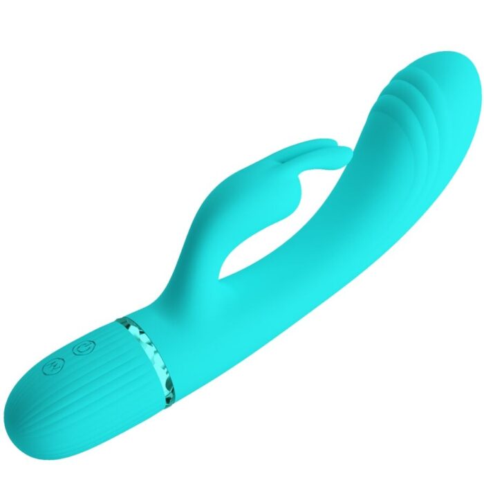 PRETTY LOVE - SCOCCO VIBRADOR RABBIT TURQUESA - CandyHot - Foto 4