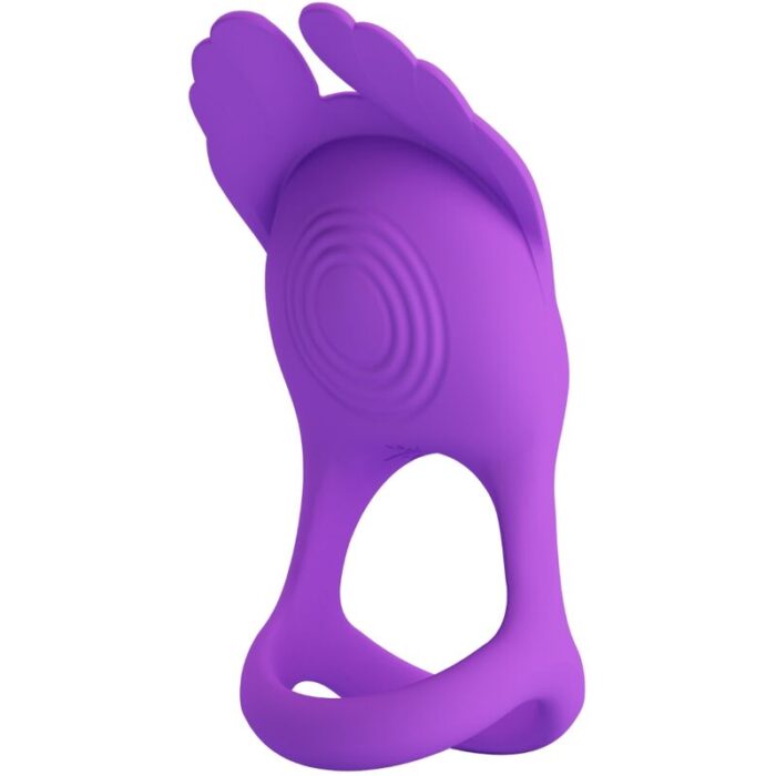 PRETTY LOVE - SILAS ANILLO VIBRADOR 7 VIBRACIONES SILICONA LILA - CandyHot - Foto 1