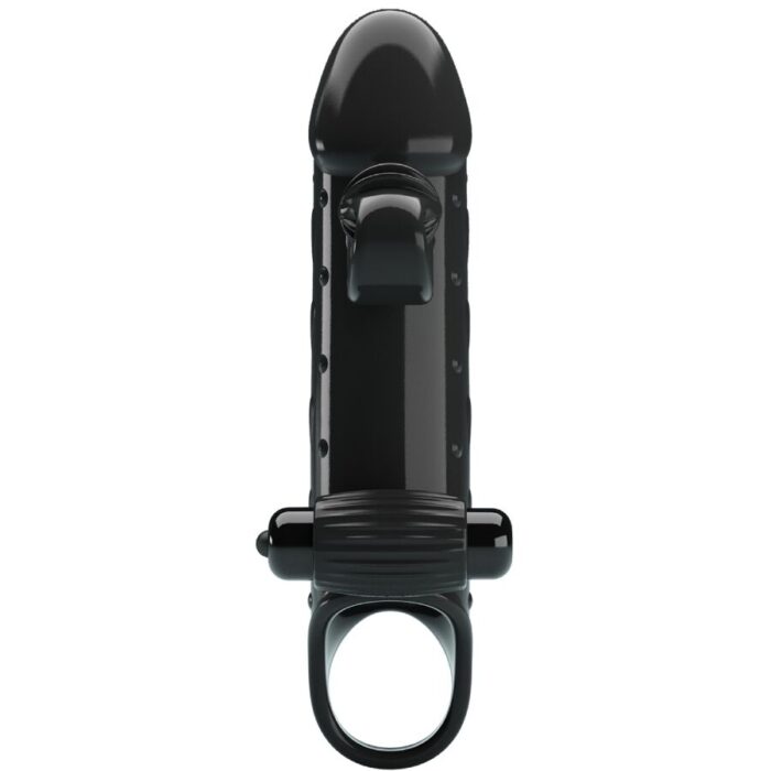 ROMANCE - FUNDA PARA PENE CON VIBRACIÓN NEGRO - CandyHot - Foto 2