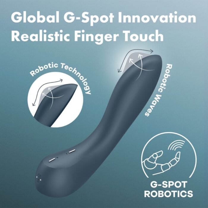 SATISFYER - G-SPOT WAVE 4 VIBRADOR 12 PROGRAMAS DE VIBRACIÓN GRIS OSCURO - CandyHot - Foto 6