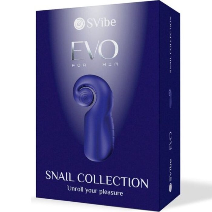 SNAIL VIBE - EVO FOR HIM MASTURBADOR MASCULINO SLIDE NROLL AZUL OSCURO - CandyHot - Foto 5