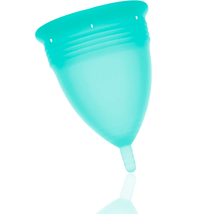 STERCUP - COPA MENSTRUAL FDA SILICONA AQUAMARINA - TALLA S - CandyHot - Foto 2