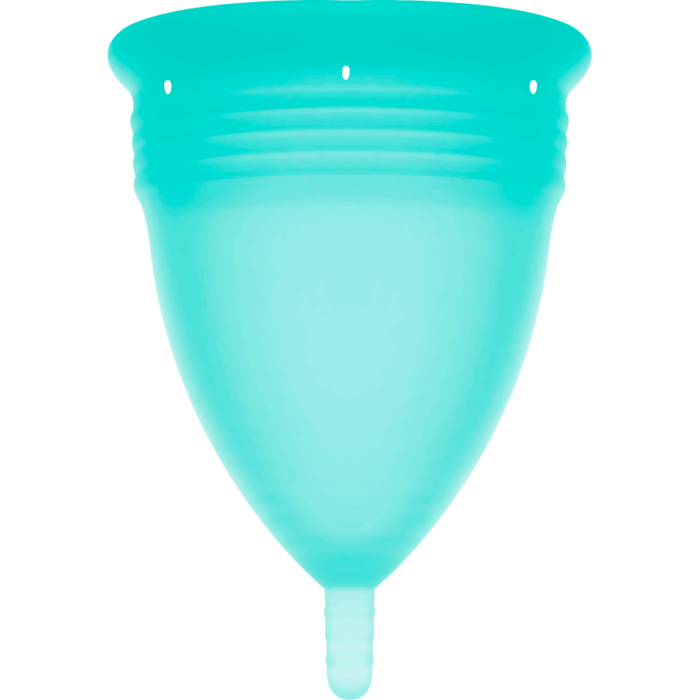 STERCUP - COPA MENSTRUAL FDA SILICONA AQUAMARINA - TALLA S - CandyHot - Foto 3