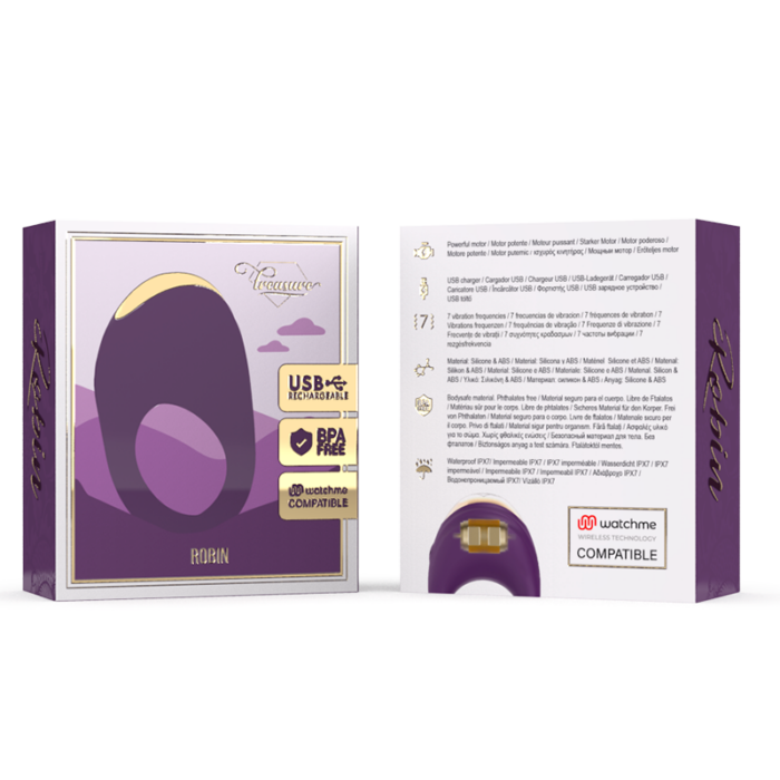 TREASURE - ROBIN VIBRATING RING COMPATIBLE CON WATCHME WIRELESS TECHNOLOGY - CandyHot - Foto 2
