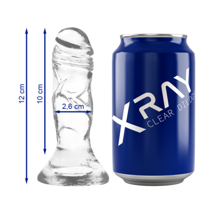 X RAY - CLEAR DILDO TRANSPARENTE 12 CM -O- 2.6 CM - CandyHot - Foto 1