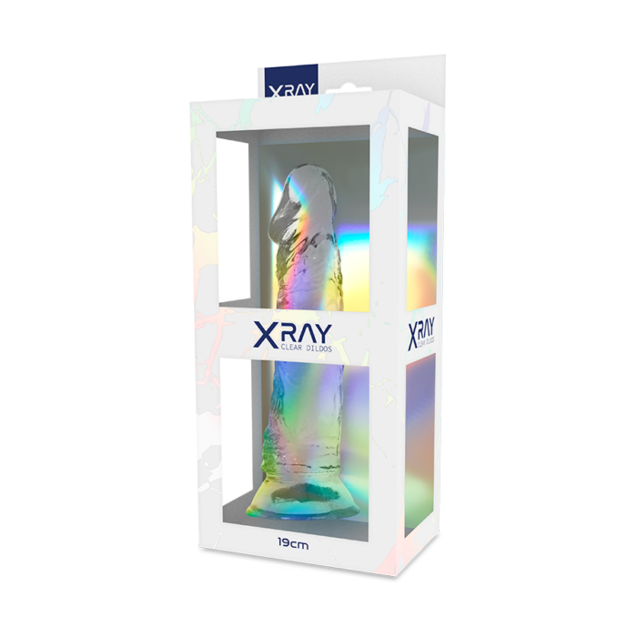 X RAY - CLEAR DILDO TRANSPARENTE 19 CM -O- 4 CM - CandyHot - Foto 2
