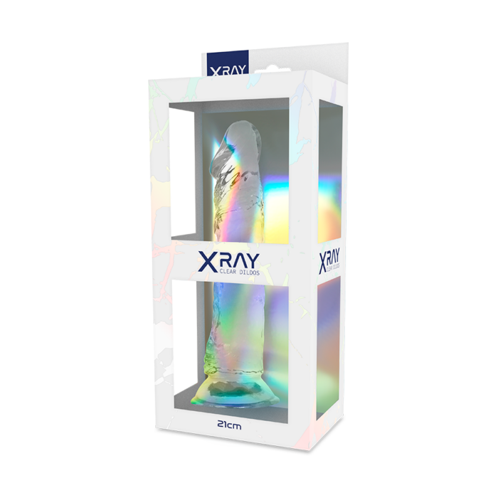 X RAY - CLEAR DILDO TRANSPARENTE 21 CM -O- 4 CM - CandyHot - Foto 2