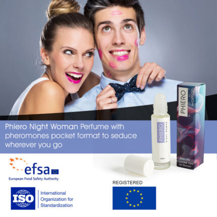 500 COSMETICS - PHIERO NIGHT WOMAN PERFUME FEROMONAS CON ROLL-ON - CandyHot - Foto 2