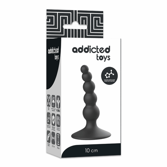 ADDICTED TOYS - ANAL SEXUAL PLUG 10 CM NEGRO - CandyHot - Foto 5