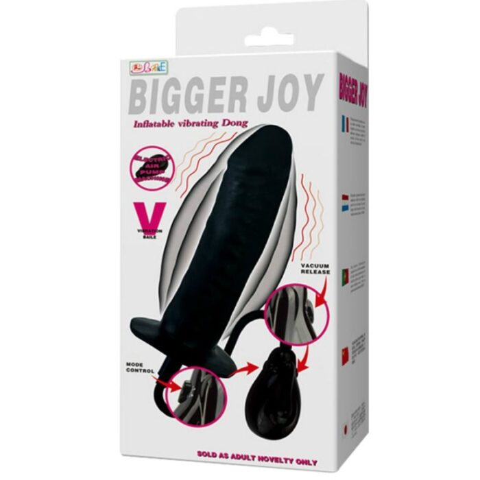 BAILE - BIGGER JOY DILDO HINCHABLE CON VIBRACIÓN 16 CM - CandyHot - Foto 3