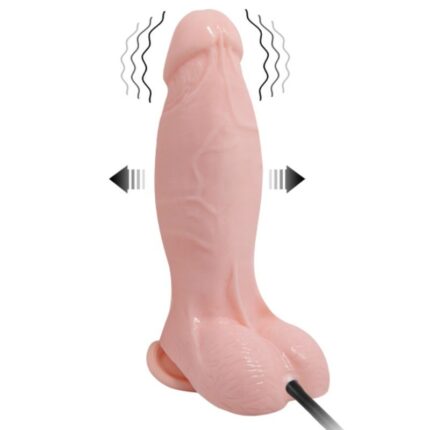 BAILE - DILDO REALÍSTICO VIBRADOR E INFLABLE 18.8 CM - CandyHot - Foto 2